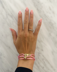 Pulsera de iniciales con corazón
