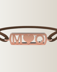 Pulsera de iniciales con corazón