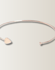 Hard bracelet with diamond