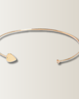 Hard bracelet with diamond