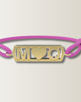 Pulsera de iniciales con corazón