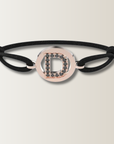 letters black diamond bracelet
