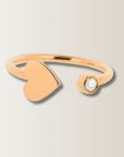 Hard ring with diamond