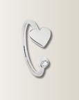 Hard ring with diamond