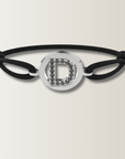letters black diamond bracelet