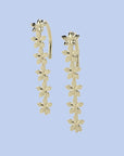 Flower garland earring