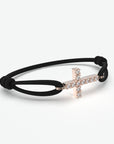 Pulsera de diamantes cruzados