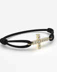 Pulsera de diamantes cruzados