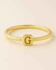 Letter ring engraved