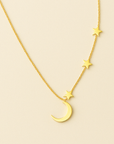Collar de luna con estrellas