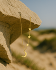 Collar de luna con estrellas
