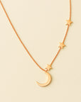 Collar de luna con estrellas