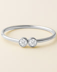 Anillo con dos diamantes