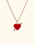 Heart with arrow necklace