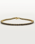 Tennisarmband mit schwarzen Diamanten