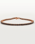 Tennisarmband mit schwarzen Diamanten