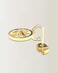 Star earring creole