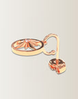 Star earring creole