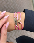 Pulsera de iniciales con corazón
