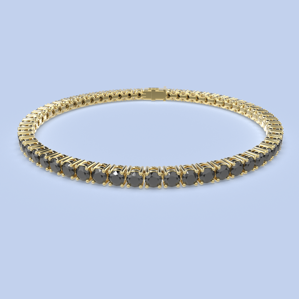 14 carat black diamond bracelet deals