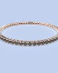 tennis armband met zwarte diamanten