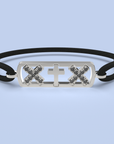 Pulsera cruz diamante negro de Ámsterdam