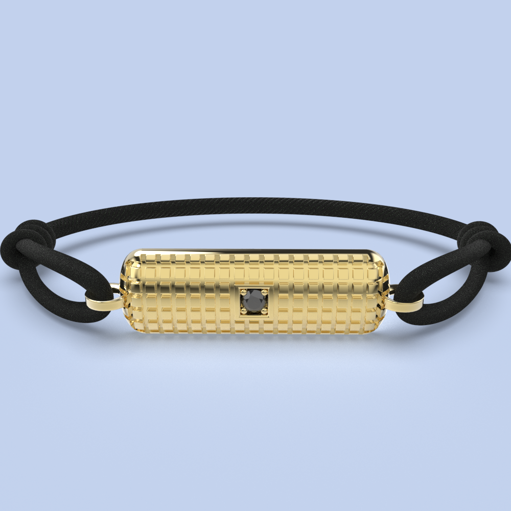 juno armband zwart diamant