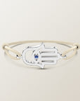 Pulsera de zafiro Hamsa