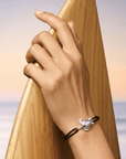 schildpad armband | Zilver