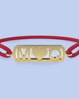 Pulsera de iniciales con corazón
