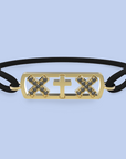 Pulsera cruz diamante negro de Ámsterdam