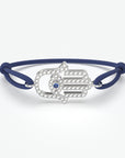 Braccialetto Hamsa zaffiro