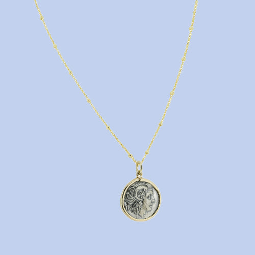 Roman shop coin necklace