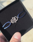 Braccialetto Hamsa zaffiro