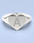 love zegelring met letter