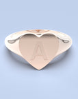 love zegelring met letter