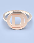 Letter ring rond