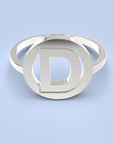 Letter ring rond