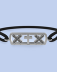 Pulsera cruz diamante negro de Ámsterdam