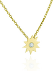 Collar de cadena con diamante