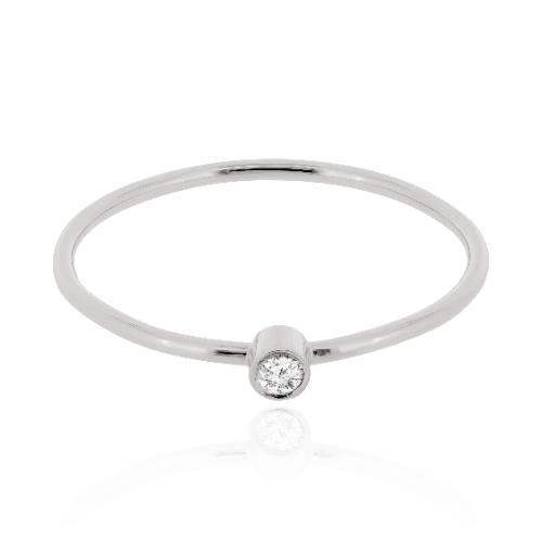 Solitair Ring met Diamant