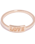 Love ring engraved