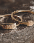 Letter ring engraved