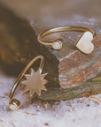 Hard ring with diamond