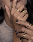 Love signet ring with letter