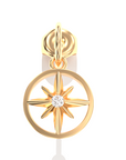 Star earring creole