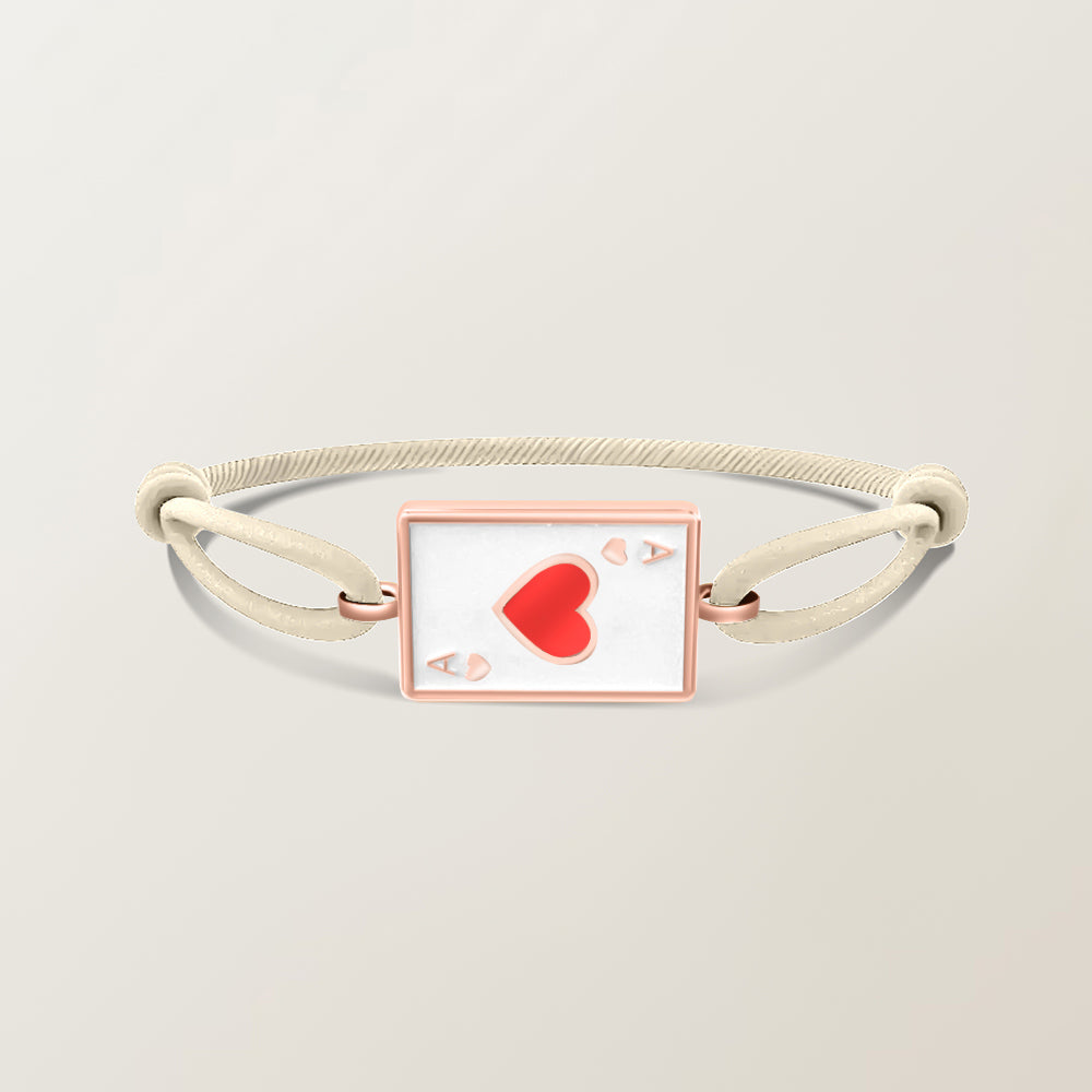 Playing card bracelet