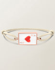 Playing card bracelet