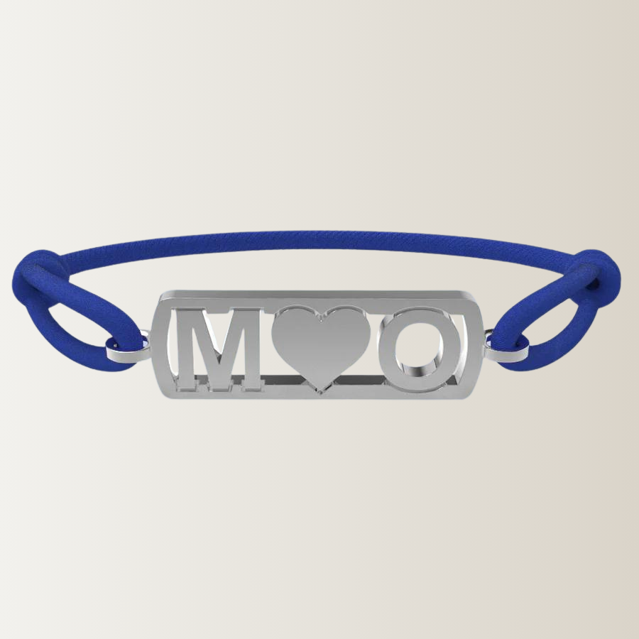 Initialen armband met hartje