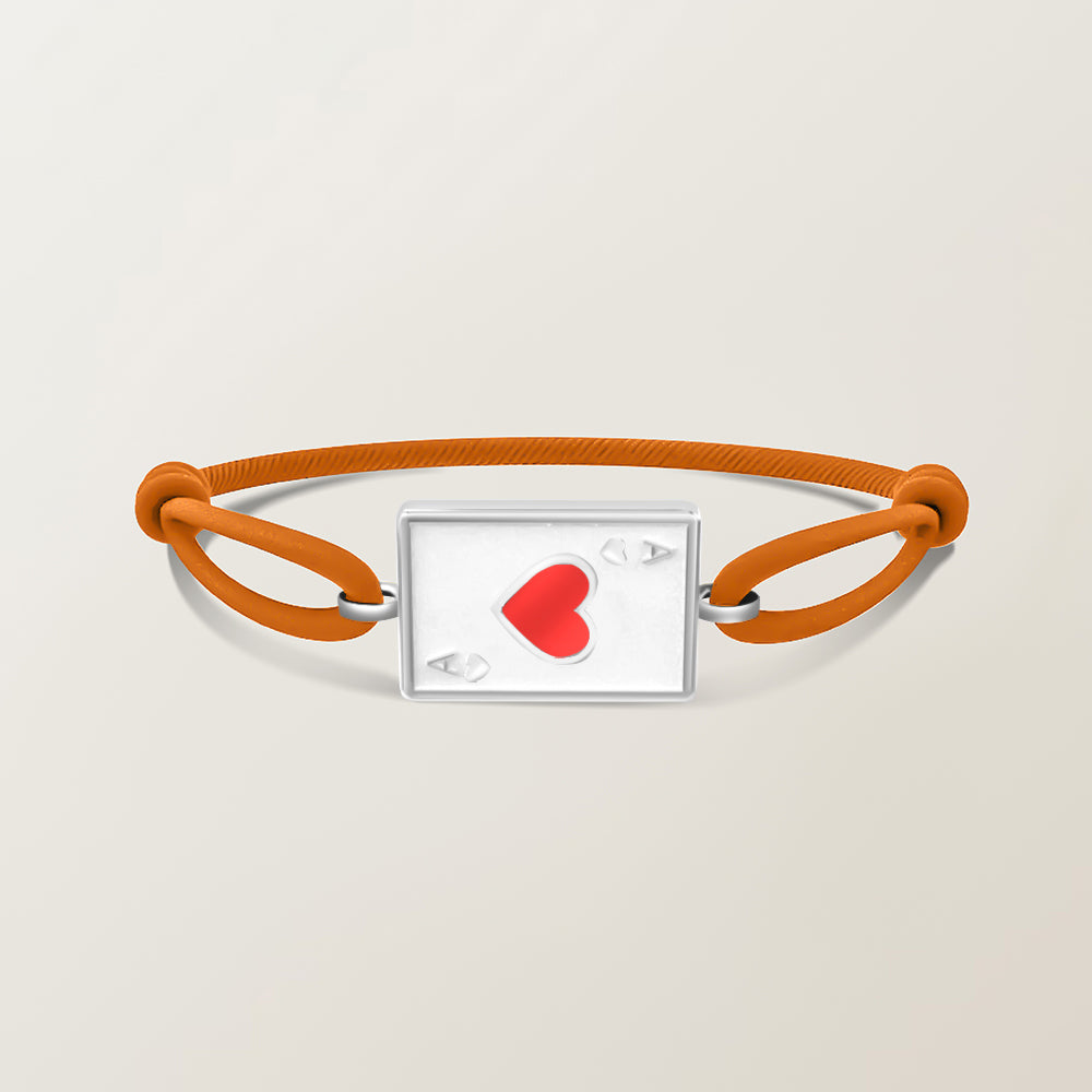 Playing card bracelet